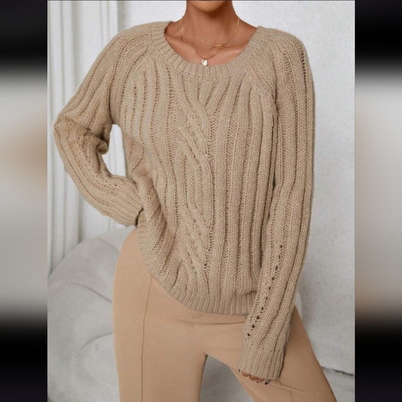 NEW!! Soft tan SWEATER - Picture 4 of 4